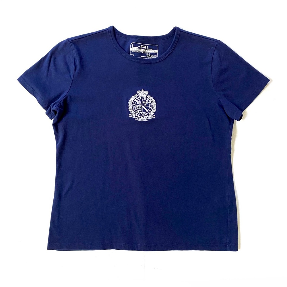 American L Ralph Lauren Active Navy Blue tshirt
